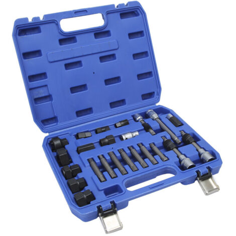 Kit per la rimozione e l'estrazione della puleggia dell'alternatore (24 pezzi) per riparazioni automobilistiche