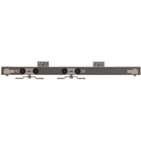 KIT PER PORTE SCORREVOLI CON BINARIO IN ALLUMINIO- - cm.155 porte cm.71-90 portata Kg.80 -  OMGE