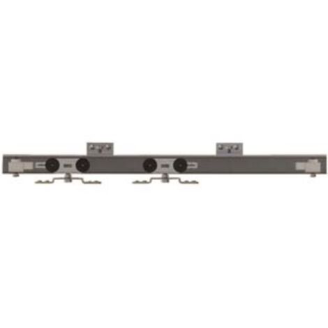 Kit per porte scorrevoli con binario in alluminio - cm.230 porte cm.111-130 portata kg.80 1 pezzi Omge