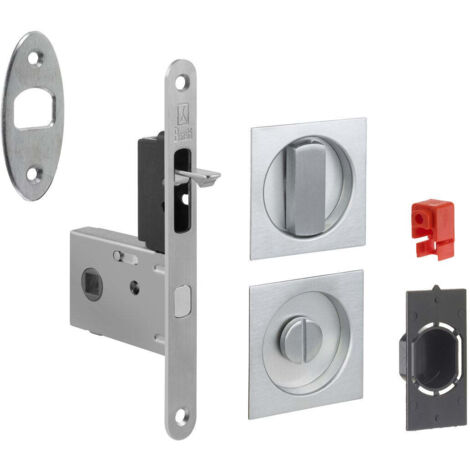 Kit Per Porte Scorrevoli Easy G500T Con Nottolino Cromo Satinato