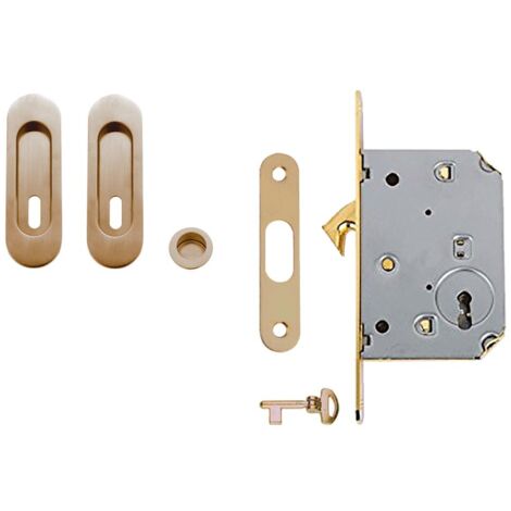 KIT PER PORTE SCORREVOLI finitura cromo satinato