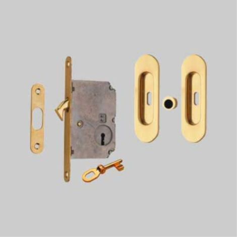Kit per porte scorrevoli - nicchia ovale frosio bortolo cromo satinato FROSIO BORTOLO