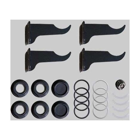 KIT PER RADIATORI COMPLETO DI MENSOLE BLACK COFFEE  1x 1/2     FONDITAL