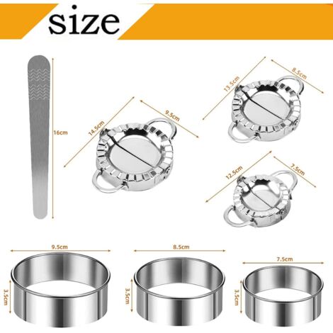 Kit per ravioli e tagliapasta, set da 7 pezzi per ravioli e tagliapasta in acciaio inox, stampo per ravioli, macchina per ravioli, accessori da cucina