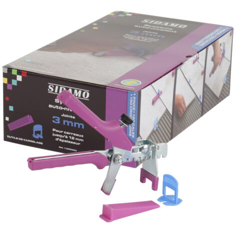 Kit per traverse autolivellanti 3mm ht 3-12mm Sidamo