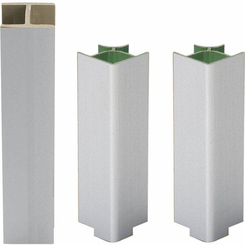 Marca - Kit pour socle de cuisine h120 col. aluminium