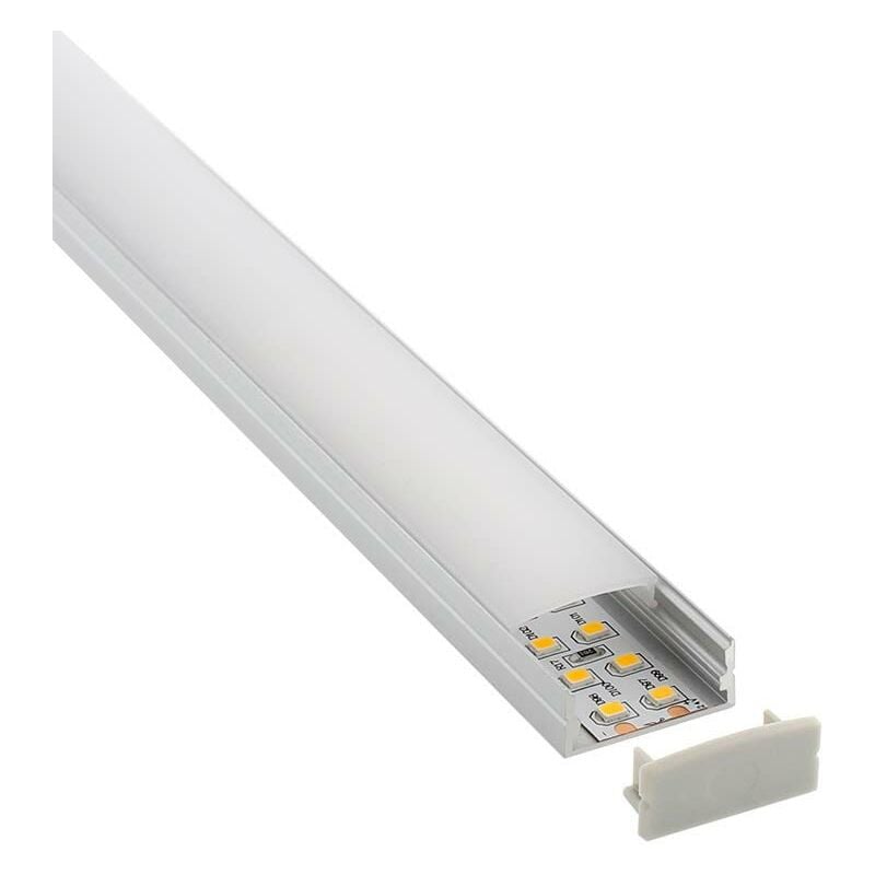 KIT - SENSA BIG profilé aluminium pour bandes LED, 2 mètres