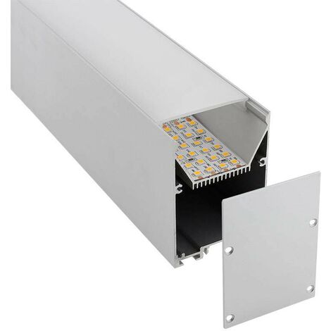 Perfil de Aluminio Modelo CORNISA 17x43mm para tira LED - 2 Metros