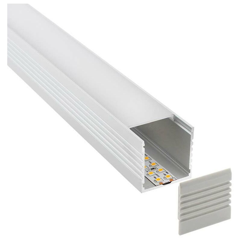 

KIT - Perfil aluminio VART para tiras LED, 1 metro