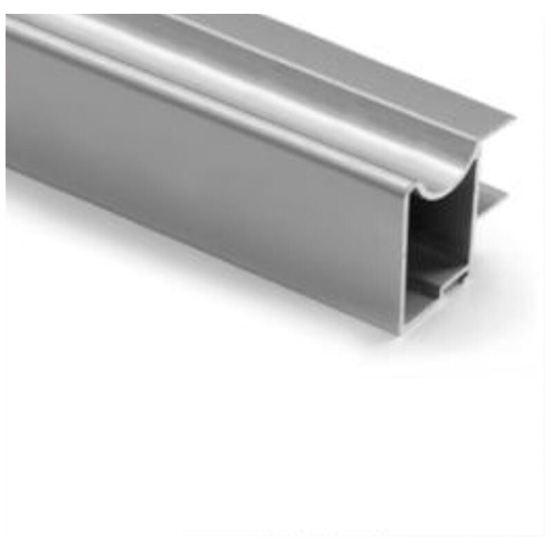 

Kit perfil tirador plata mate 2,6m para puertas correderas de armarios