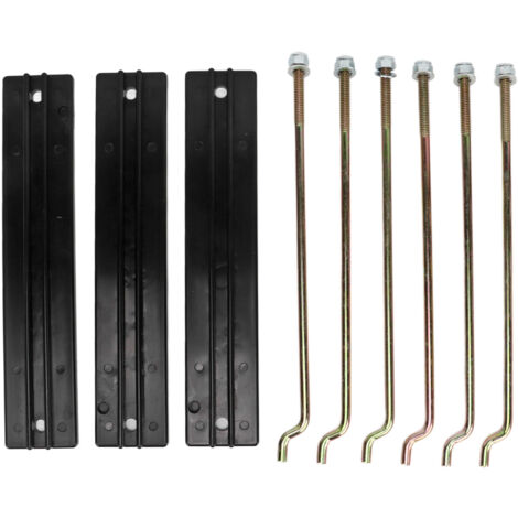 Kit piastra di fissaggio batteria con dado rondella asta 101090801 di ricambio per carrelli da golf elettrici Club Car DS