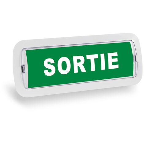 Kit Pictogramme autocollant "SORTIE " + Bloc d'éclairage 3W