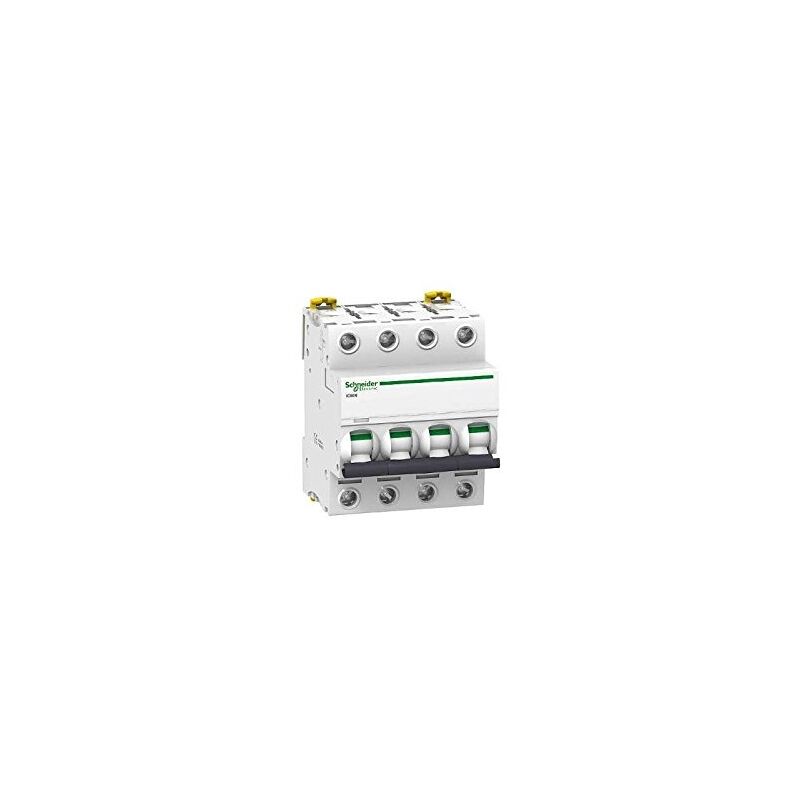 Bgs Technic - schneider electric A9 F75425 IC60 n disjoncteur, ACTI9, courbure d, 4P, 85 mm hauteur x 72 mm largeur x 78.5 mm profondeur, 25 a
