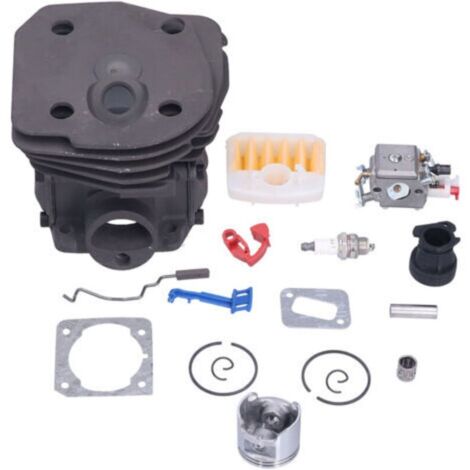 Kit Pièces Détachées Pour Tronçonneuse 353 351 350 - Piston, Carburateur, Filtre à Air, Joints, Tuyau d'Admission 45mm -
