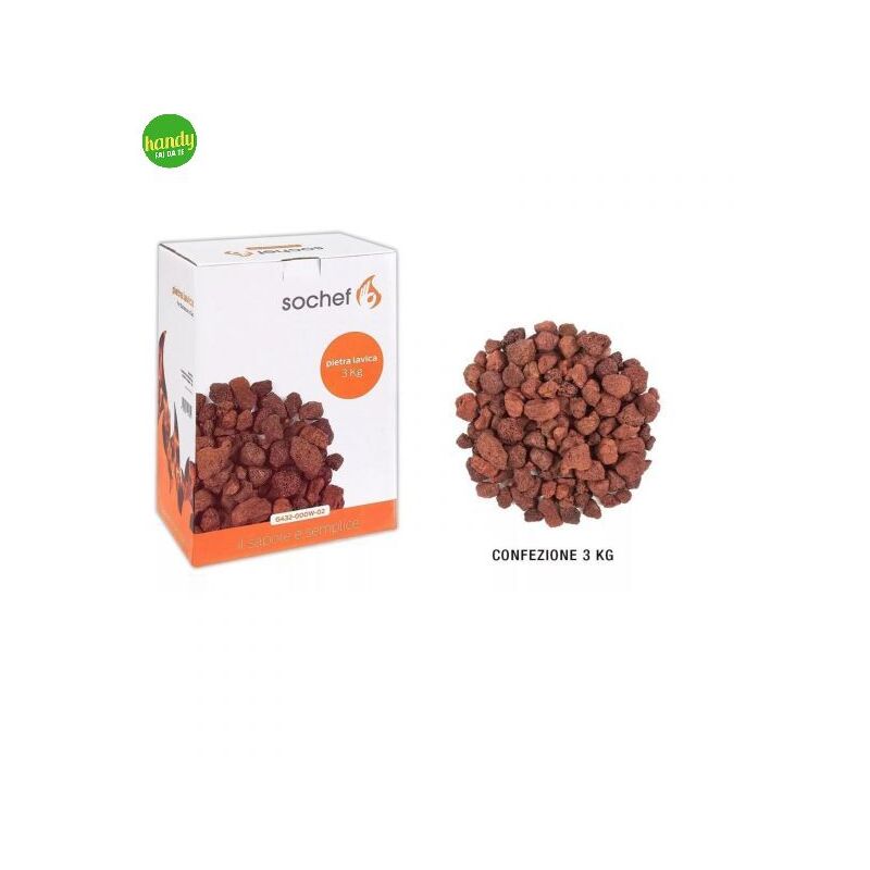 Pietra Lavica Per Barbecue Confezione Da 3 Kg