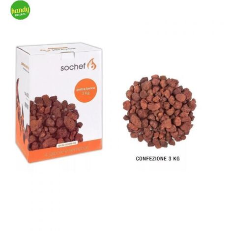Kit Pietra Lavica da 3 Kg della Sochef per barbecue gpl Saporillo Golosone