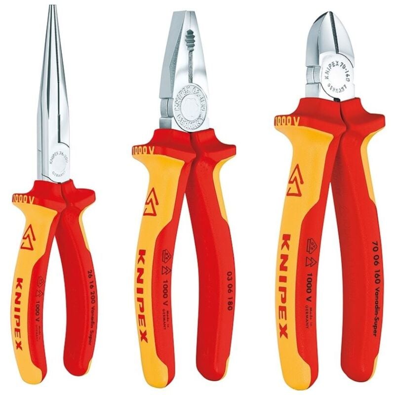 Image of 00 20 12 vde Kit pinze 3 parti - Knipex