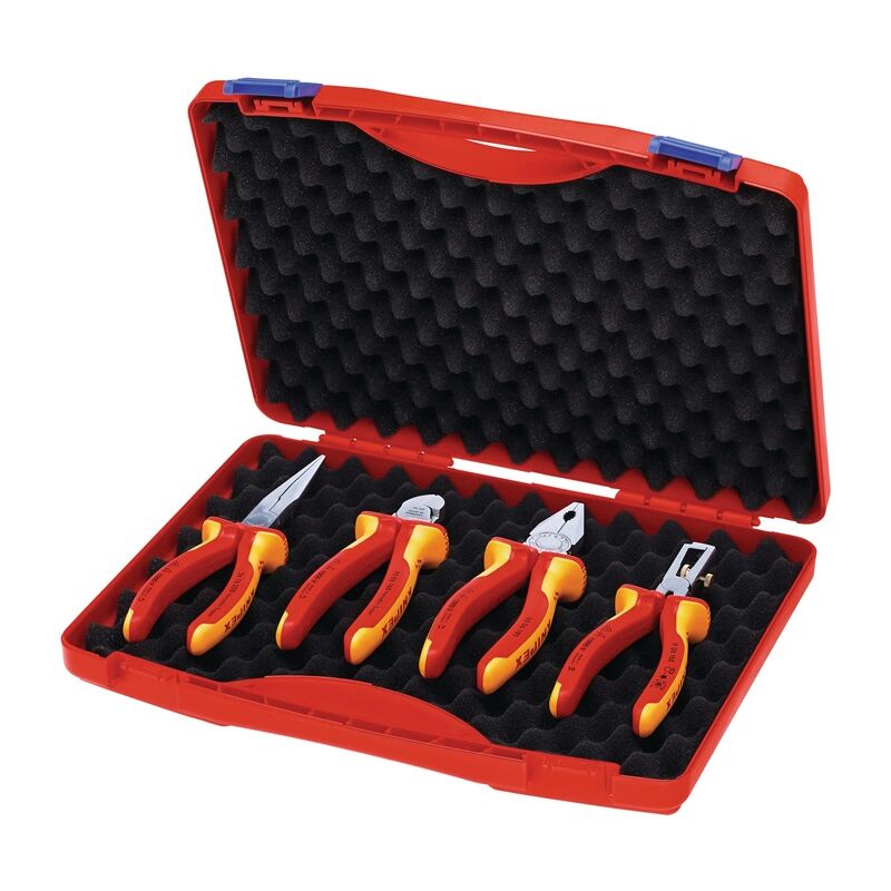 Image of Knipex Pinze Set compact box in inh.4tlg.vde Suitcase in plastica Knipex 00 20 15