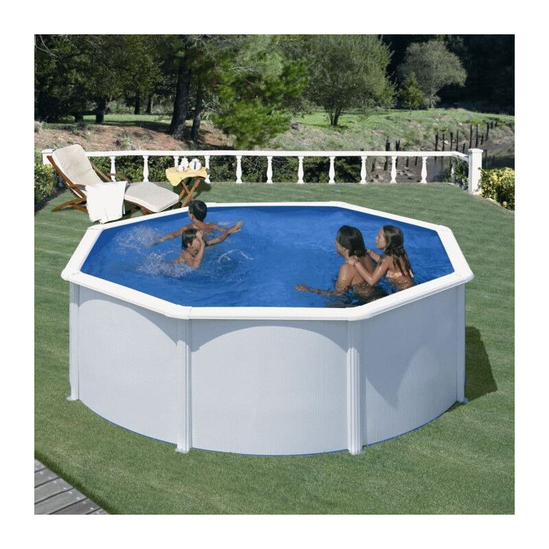 GRE - Pools Piscine ronde acier Ø3,20m x h: 1,22m - Filtration à sable