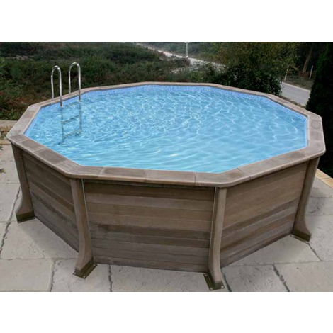 Kit Piscine Béton Naturalis ø495 X 140m Aspect Bois Sku 017451