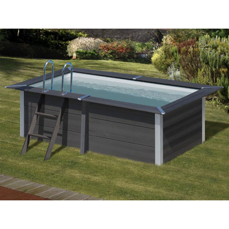GRE - Piscine rectangle composite 3,26m x 1,86m x h: 0,96m