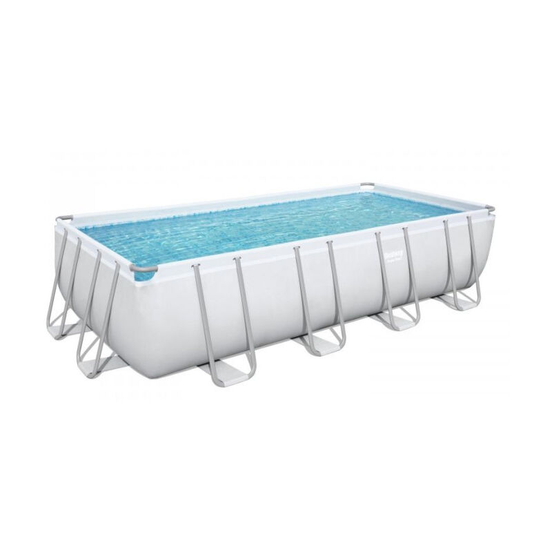 Bestway - Piscine tubulaire rectangulaire 5,49 x 2,74 x 1,22 m Power Steel (Filtre à sable)