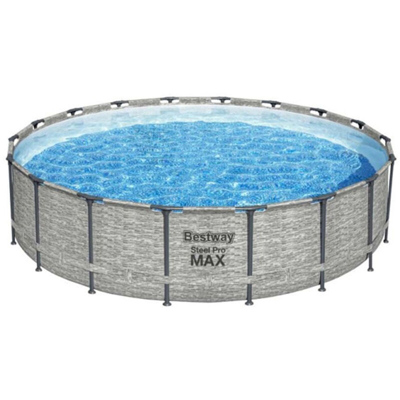 Destockage - Piscine tubulaire ronde Bestway Steel Pro Max 5,49 x 1,22 m