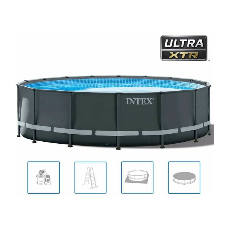 Intex - 26326GN - Kit piscine ultra xtr ronde tubulaire ш 4,88 x 1,22m