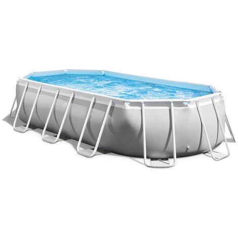 Piscine tubulaire INTEX Prism Frame - Ovale - 610x305x122cm