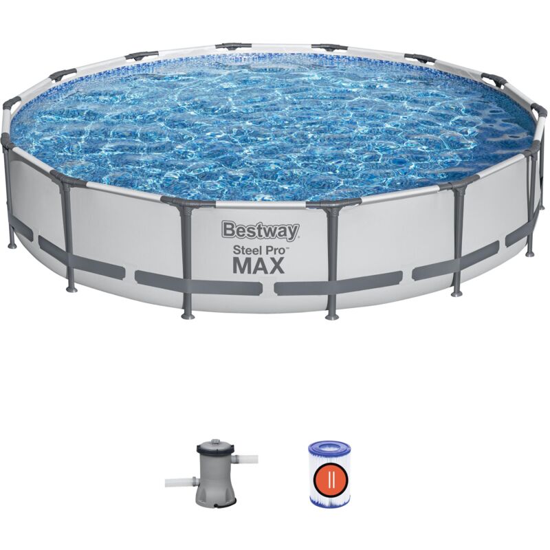 Bestway - Piscine hors sol ronde Steel Pro Max 427x84cm
