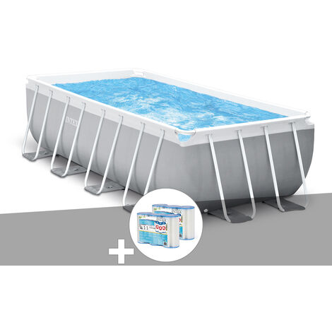 INTEX Piscine tubulaire rectangulaire 2.20 x 1.50 x 0.60 m METAL FRAME  JUNIOR