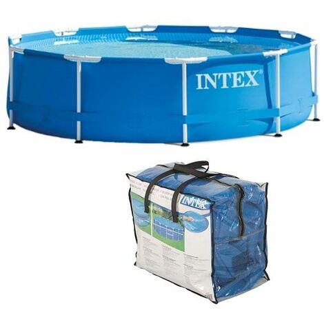 Kit Piscinette tubulaire ronde 3,66 m X 0,76 m + Bâche de protection de Intex