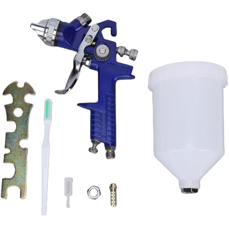 Kit pistola a spruzzo HVLP da 1,4 mm con ugello ad ago, capacità 600 cc per verniciatura di auto, pareti e mobili.