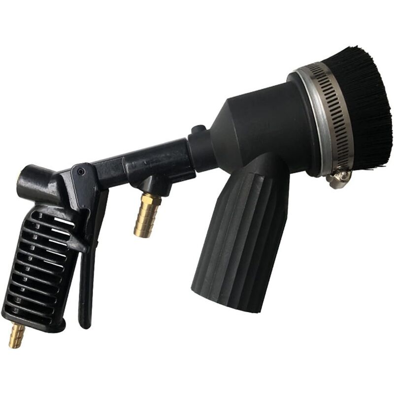 Kit Pistolet sablage + Support + Brosse pour Pistolet Sableuse Aspirateur Combinés