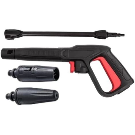 Kit pistolet et tuyau pour nettoyeur haute pression  Pistolet de avec rallonge double buses le nettoyage voiture, maison jardin -