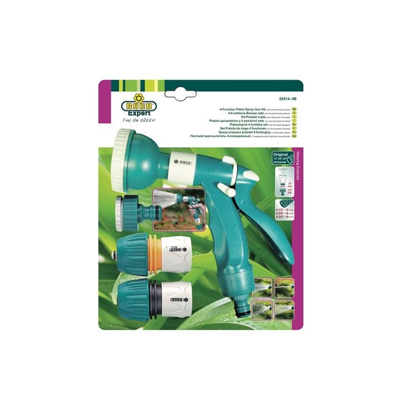 RACO EXPERT - Kit pistolet raccords universel 55514-4b