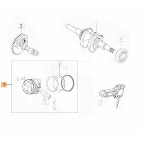 KIT PISTON ORIGINAL EMAK L66151845