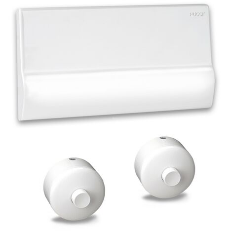 KIT PLACCA E PULSANTE PER CASS. INCASSO PUCCI RAME Bianca