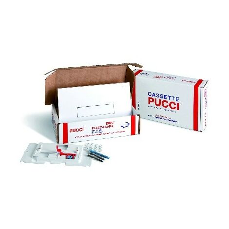 KIT PLACCA SARA SP. 12 MM PER CASSETTE PUCCI DAL 1992 AL 2010 Cromo
