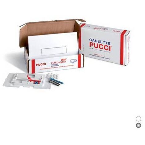 KIT PLACCA SARA SP. 12 MM PER CASSETTE PUCCI DAL 1992 AL 2010 Misura: Bianco