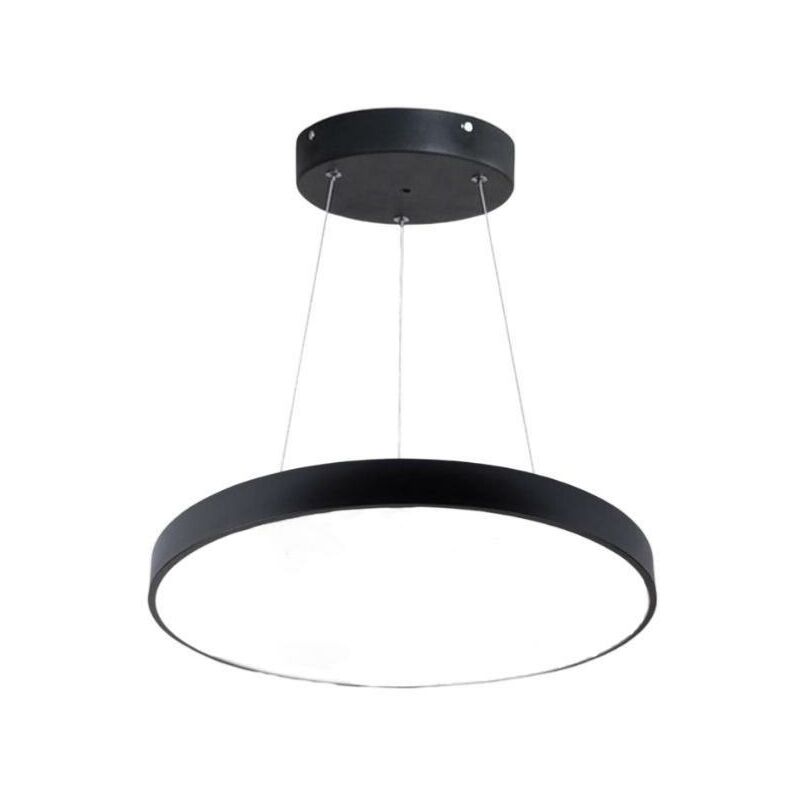 Silamp - Kit Plafonnier led Noir 30W 40cm avec Kit de Suspension - Blanc Chaud 2300K - 3500K Silamp - Kit Plafonnier led Noir 30W 40cm avec Kit de Suspension - Blanc Chaud 2300K - 3500K