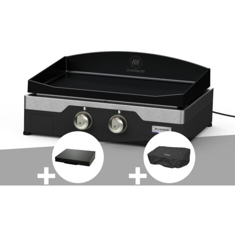 Kit plancha électrique Allure 260 Duo Le Marquier + Couvercle + Housse