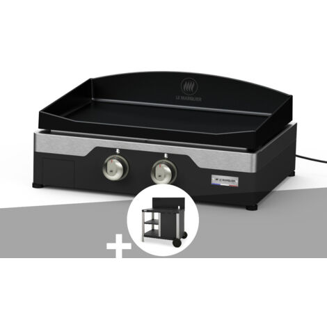 Kit plancha électrique Allure 260 Duo Le Marquier + Desserte