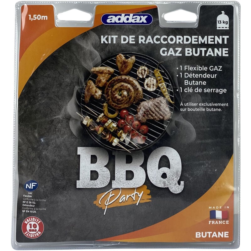 Addax - Kit raccordement pour barbecue et plancha Butane