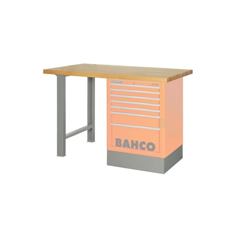 Bahco - Kit plateau en bois à usage intensif pour convertir les servantes 1475K en établis - 1500 mm