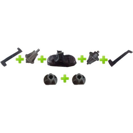 Kit plateau de coupe tracteur de pelouse + moyeu + lame ailette CASTELGARDEN ORIGINAL