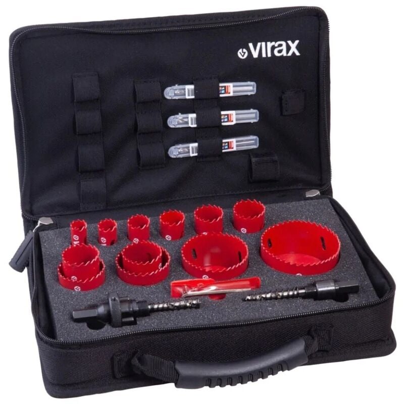 Virax - Coffret complet de 12 scies cloches 220906