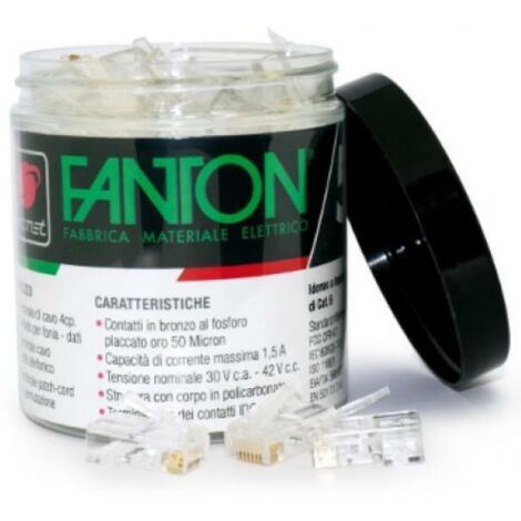 Kit Plug Fanton CAT.5E UTP 8/8 RJ45 50 pièces 23720B