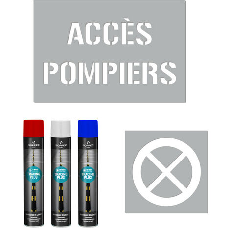 Kit pochoirs réservé pompiers (W0175)