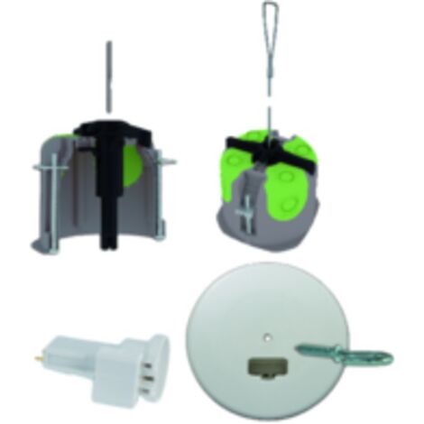 kit point lumineux cloison sèche diamètre 67 mm bizline r box - complet